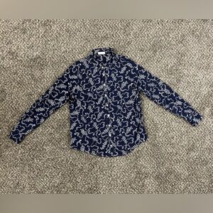 CP Shades grape vine floral lightweight shirt small